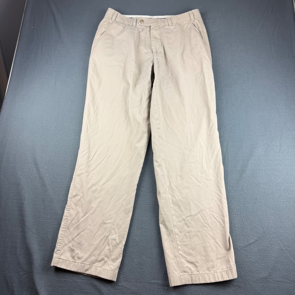 Hiltl Napa Pants Men's 32x32 Beige Ultimate Trousers German Straight Leg Dress